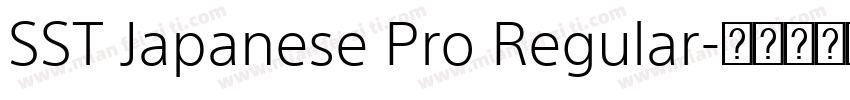 SST Japanese Pro Regular字体转换